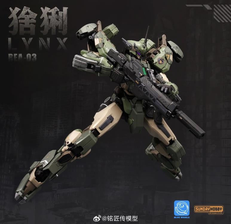 Blue Whale REA-03 Lynx Mecha 1/100 Scale Model Kit Gallery Image 3