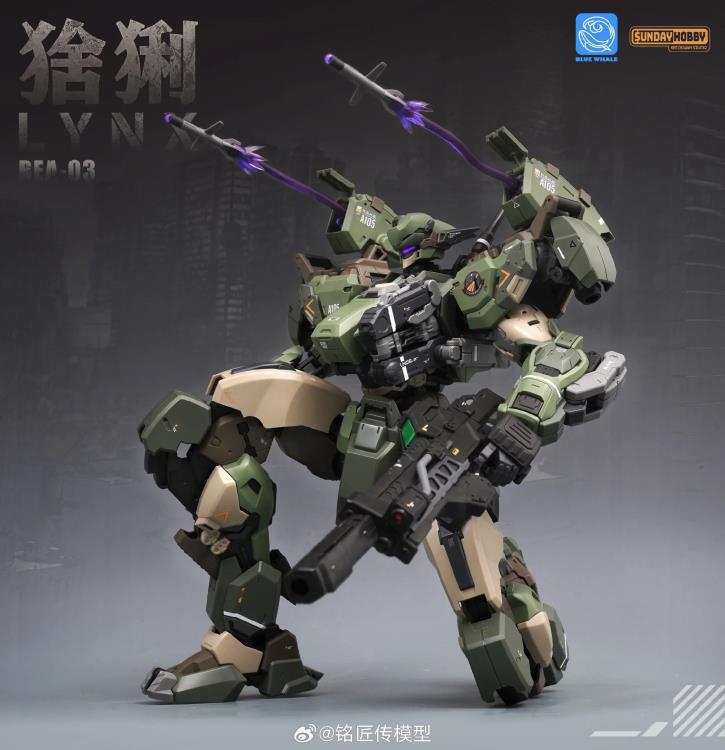 Blue Whale REA-03 Lynx Mecha 1/100 Scale Model Kit Gallery Image 9