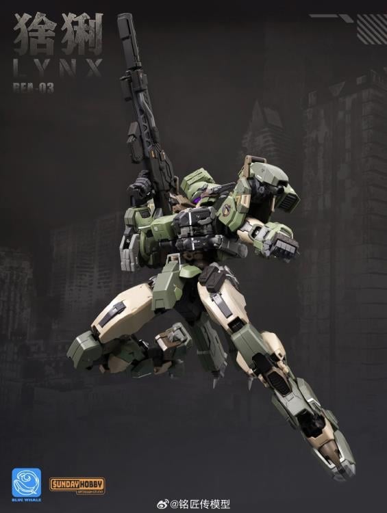 Blue Whale REA-03 Lynx Mecha 1/100 Scale Model Kit Gallery Image 10
