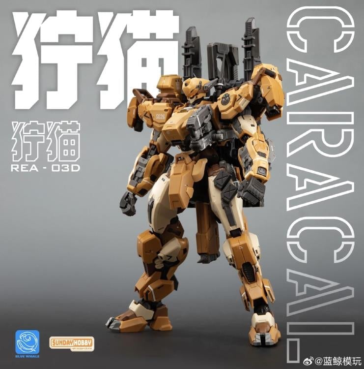 Blue Whale REA-03D Caracal Desert Tactics Mecha 1/100 Scale Model Kit Gallery Image 3