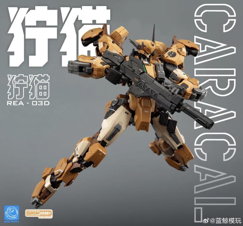 Blue Whale REA-03D Caracal Desert Tactics Mecha 1/100 Scale Model Kit Gallery Image 12