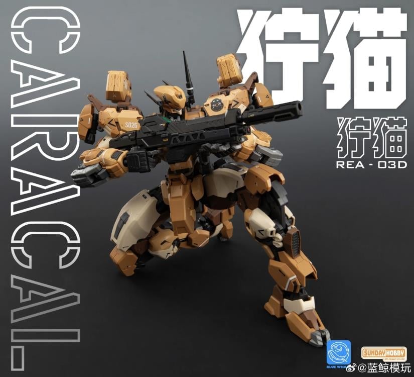 Blue Whale REA-03D Caracal Desert Tactics Mecha 1/100 Scale Model Kit Gallery Image 11