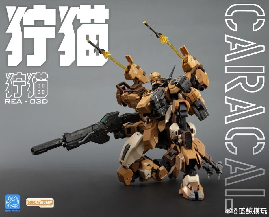 Blue Whale REA-03D Caracal Desert Tactics Mecha 1/100 Scale Model Kit Gallery Image 16
