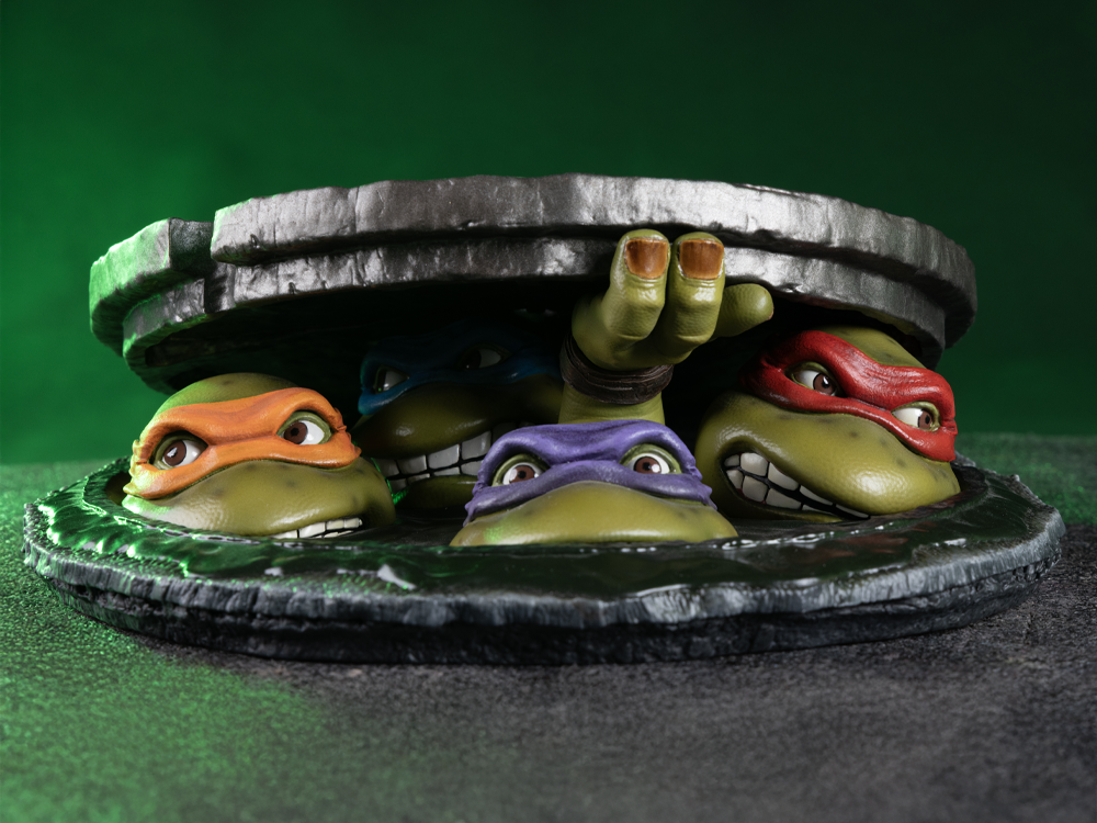 TMNT GSC 4体 スタチュー フィギュア Teenage Mutant Ninja Turtles (1990) Underground (Tabletop Edition