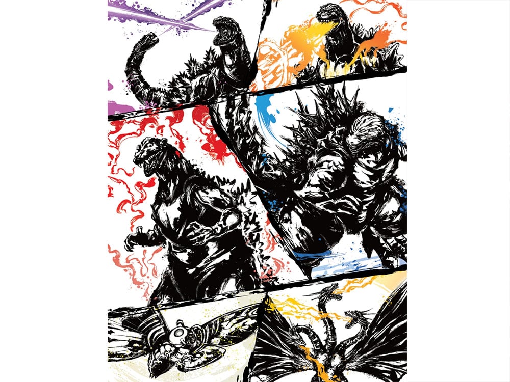 Godzilla Card Game Ink-Brushed Monster Rampage Random Sleeve and Card Set Godzilla Card Game Ink-Brushed Monster Rampage Random Sleeve and Card Set