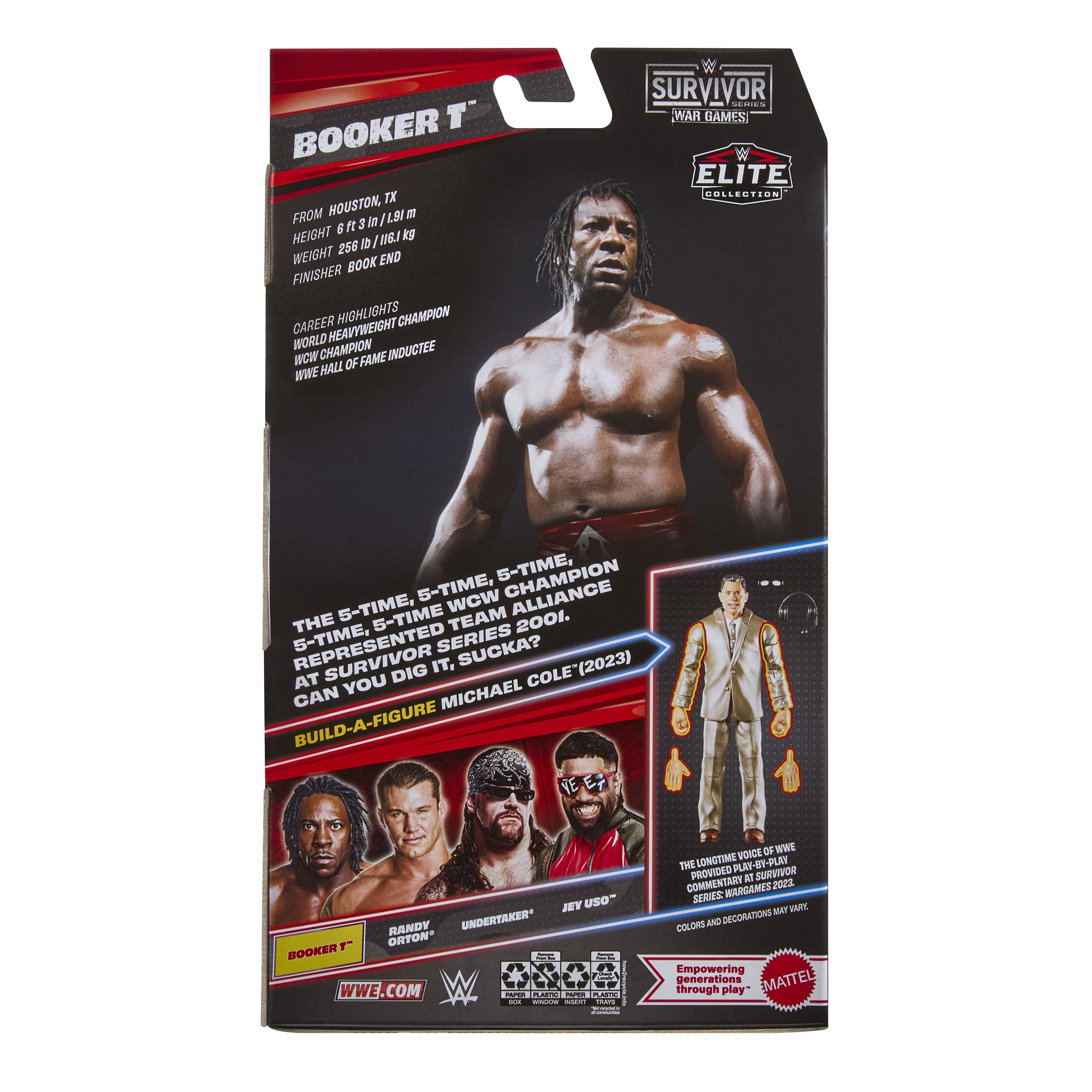 WWE Survivor Series Elite Collection Booker T (Michael Cole BAF) Gallery Image 9