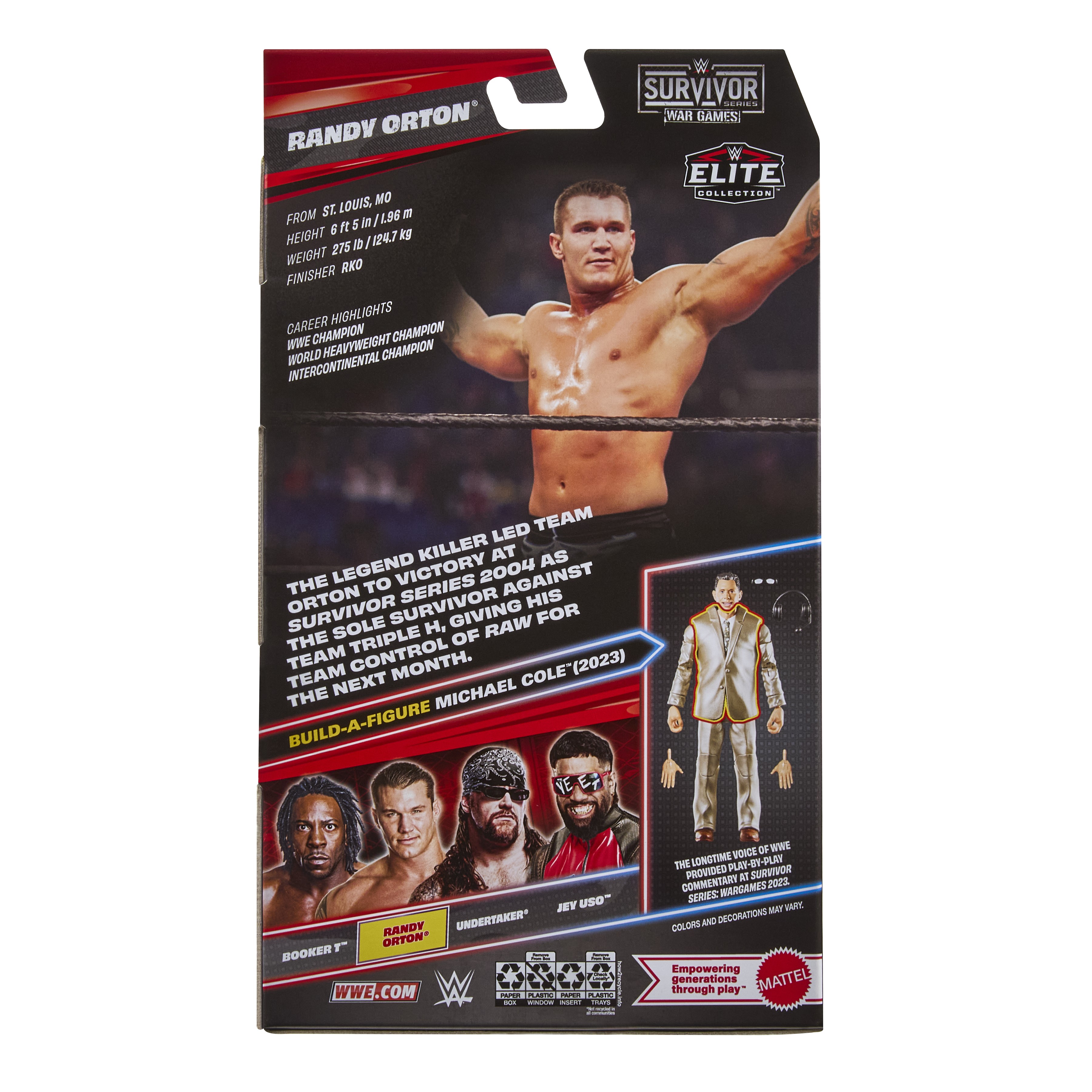 WWE Survivor Series Elite Collection Randy Orton (Michael Cole BAF) Gallery Image 9
