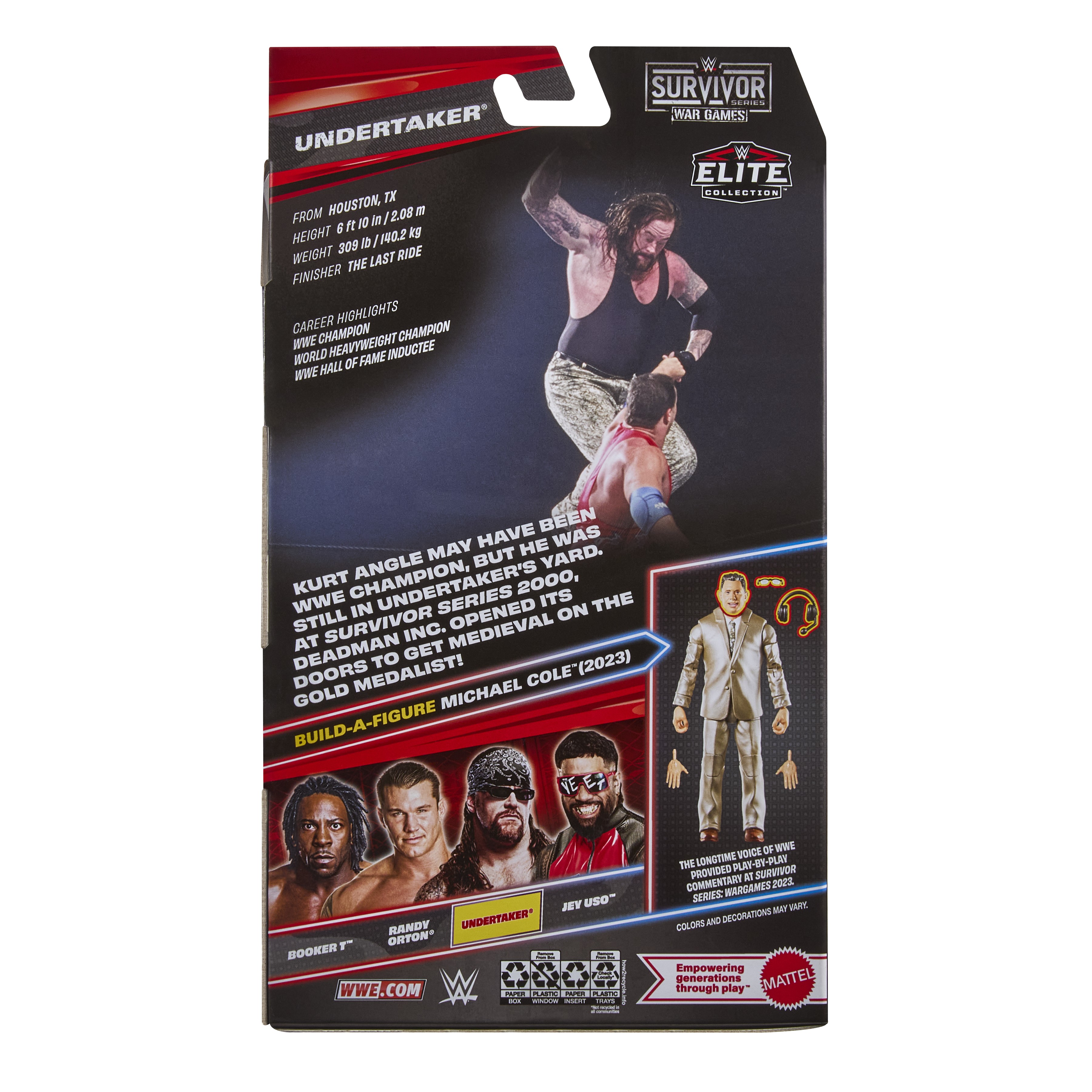 WWE Survivor Series Elite Collection Undertaker (Michael Cole BAF) Gallery Image 9