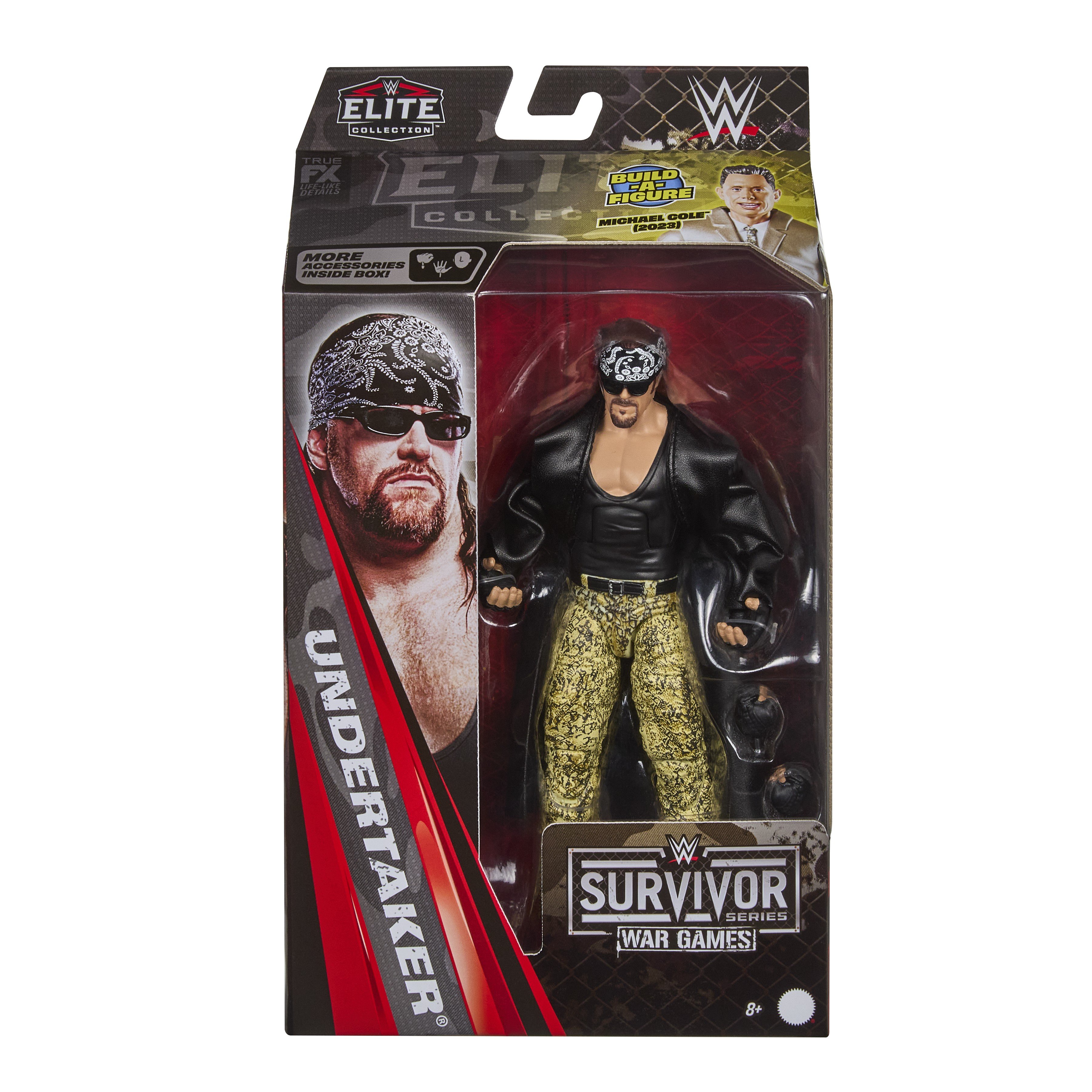 WWE Survivor Series Elite Collection Undertaker (Michael Cole BAF) Gallery Image 8