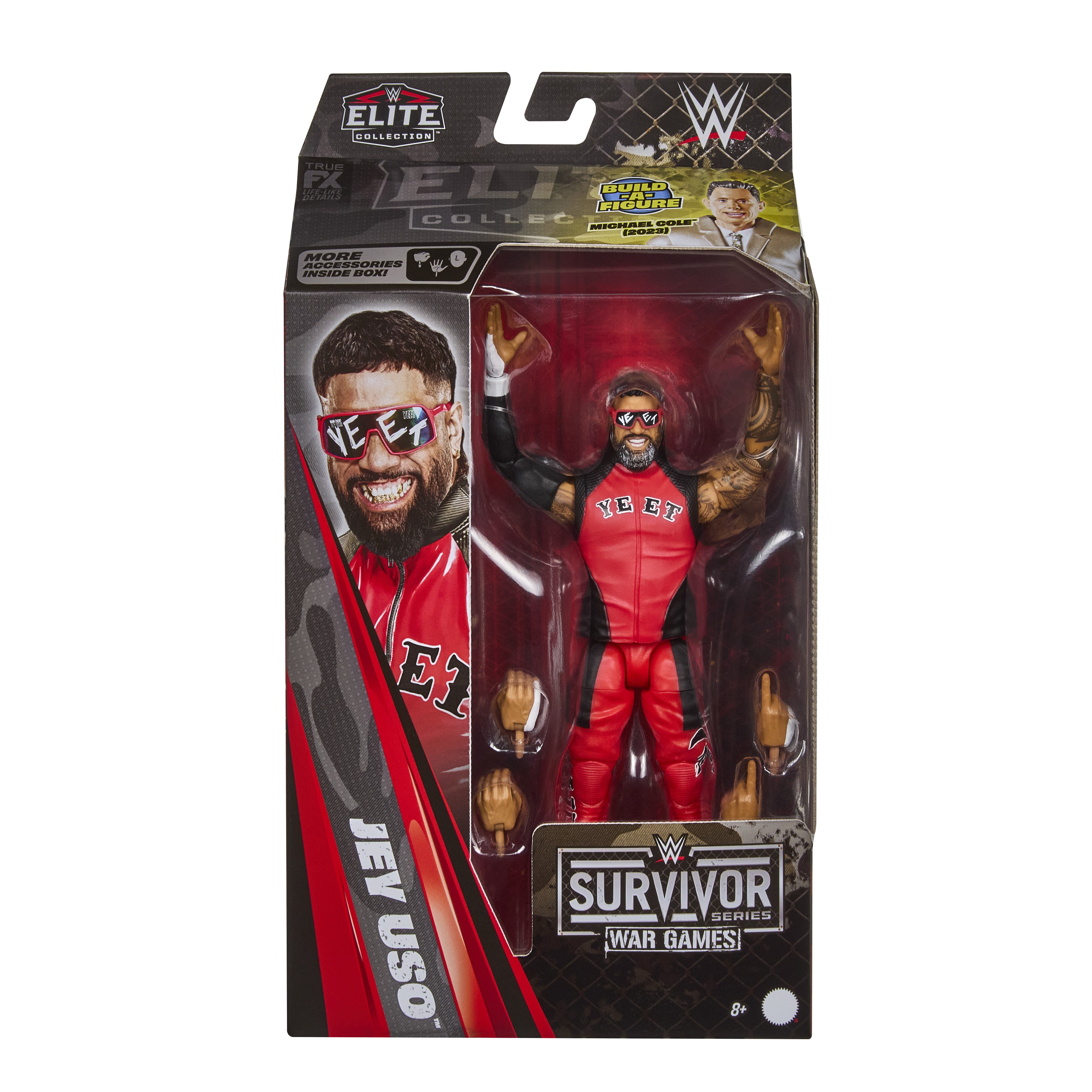 WWE Survivor Series Elite Collection Jey Uso (Michael Cole BAF) Gallery Image 8