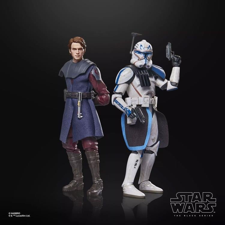 Star Wars: The Black Series Clones of the Republic Anakin Skywalker & Clone Captain Rex Action Figure Two-Pack Gallery Image 5