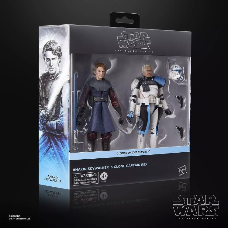 Star Wars: The Black Series Clones of the Republic Anakin Skywalker & Clone Captain Rex Action Figure Two-Pack Gallery Image 18