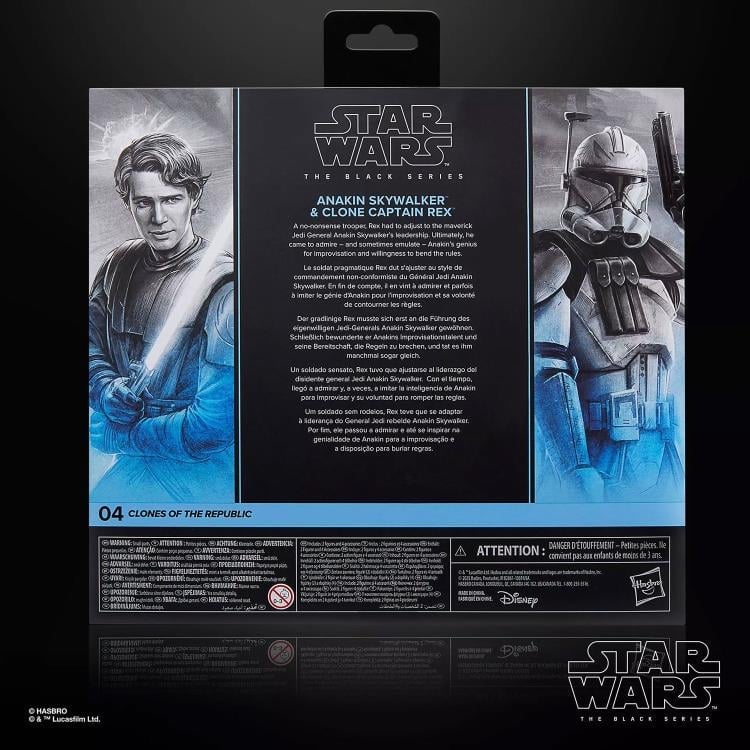 Star Wars: The Black Series Clones of the Republic Anakin Skywalker & Clone Captain Rex Action Figure Two-Pack Gallery Image 19
