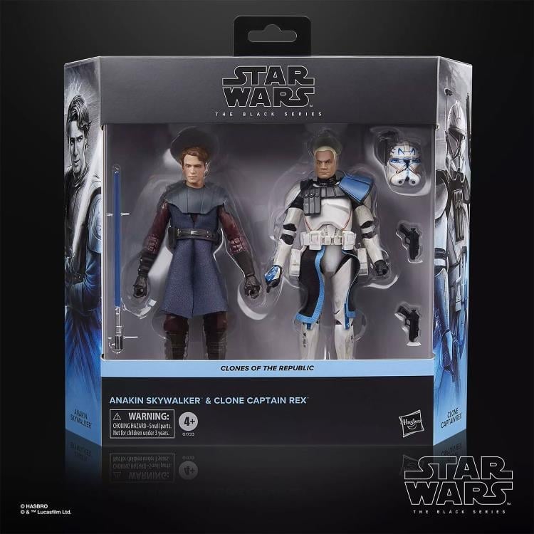 Star Wars: The Black Series Clones of the Republic Anakin Skywalker & Clone Captain Rex Action Figure Two-Pack Gallery Image 17
