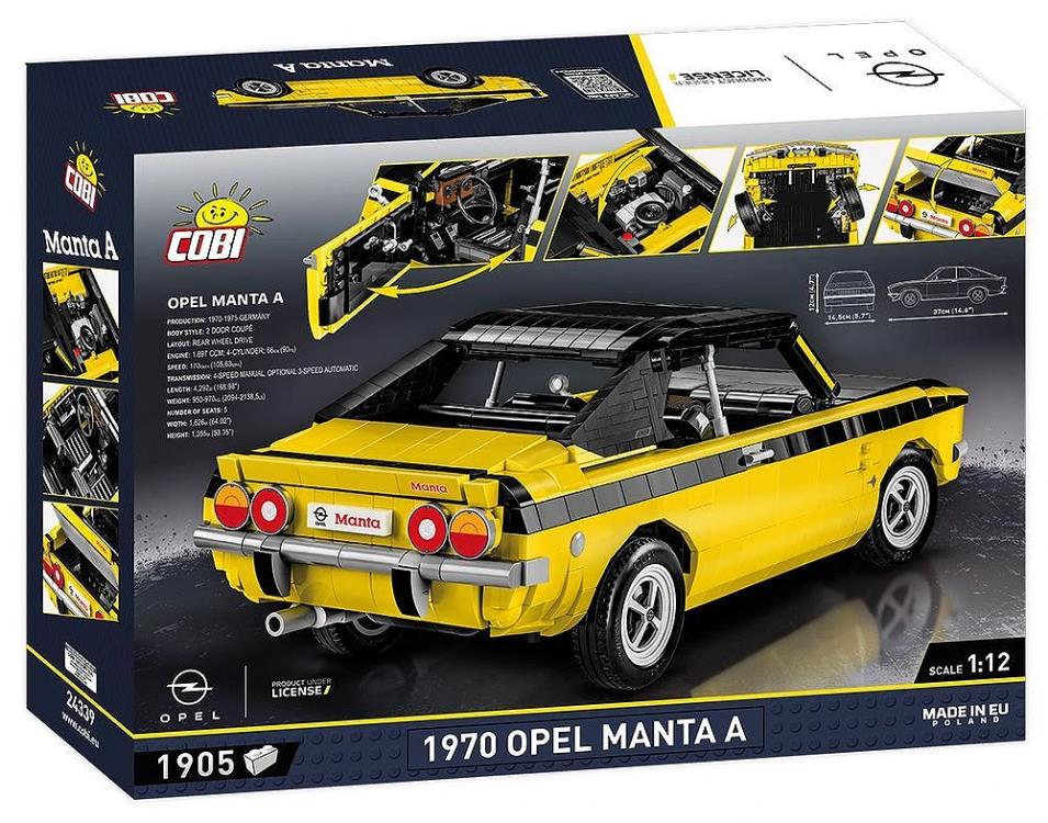 Opel Manta A 1970 1/12 Scale Building Block Set Gallery Image 10