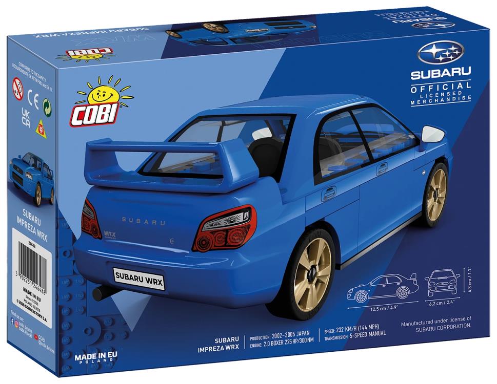 Subaru Impreza WRX 1/35 Scale Building Block Set
