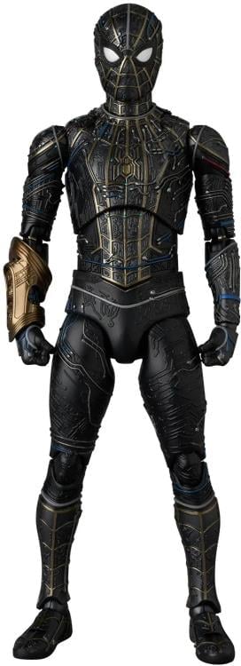 Spider-Man: No Way Home MAFEX No.308 Spider-Man (Black and Gold Suit Ver.) Action Figure Gallery Image 4