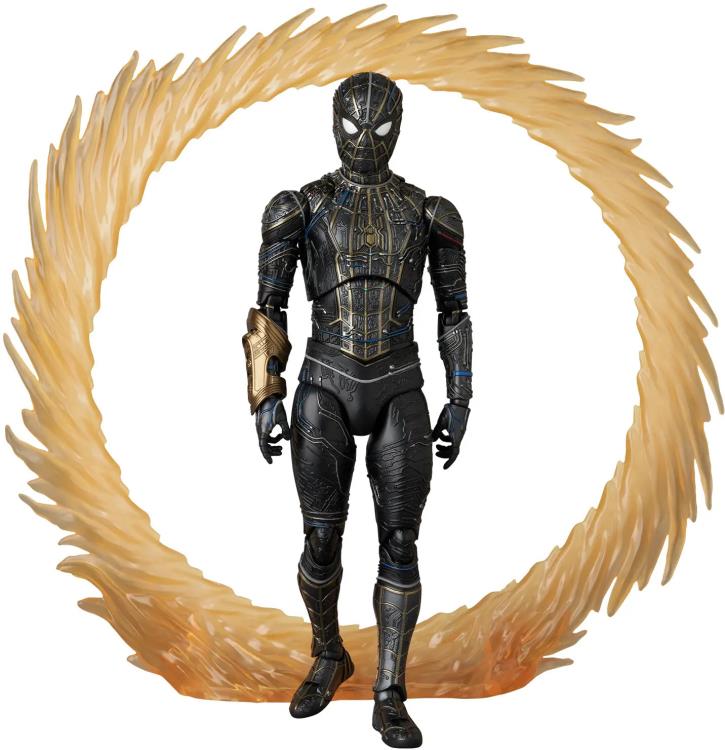 Spider-Man: No Way Home MAFEX No.308 Spider-Man (Black and Gold Suit Ver.) Action Figure Gallery Image 11