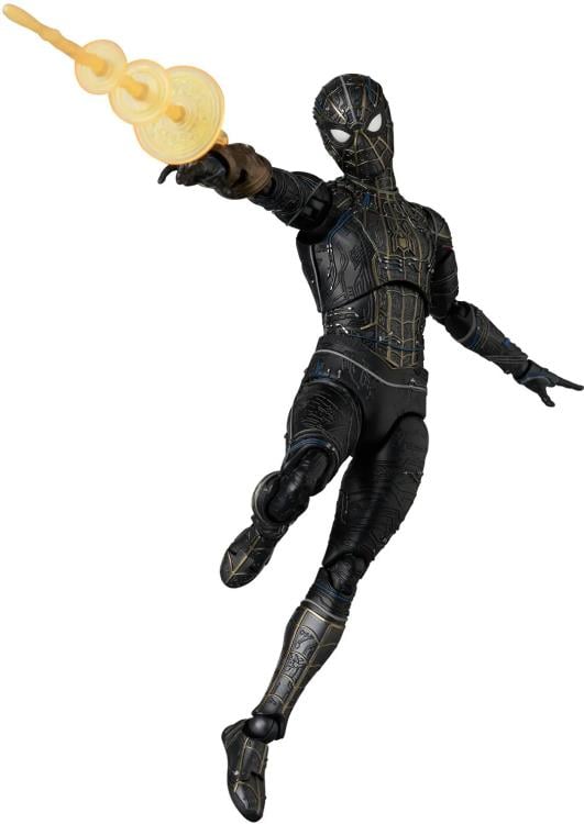 Spider-Man: No Way Home MAFEX No.308 Spider-Man (Black and Gold Suit Ver.) Action Figure Gallery Image 3