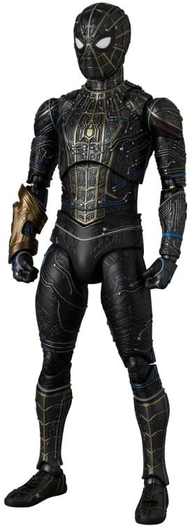 Spider-Man: No Way Home MAFEX No.308 Spider-Man (Black and Gold Suit Ver.) Action Figure Gallery Image 5