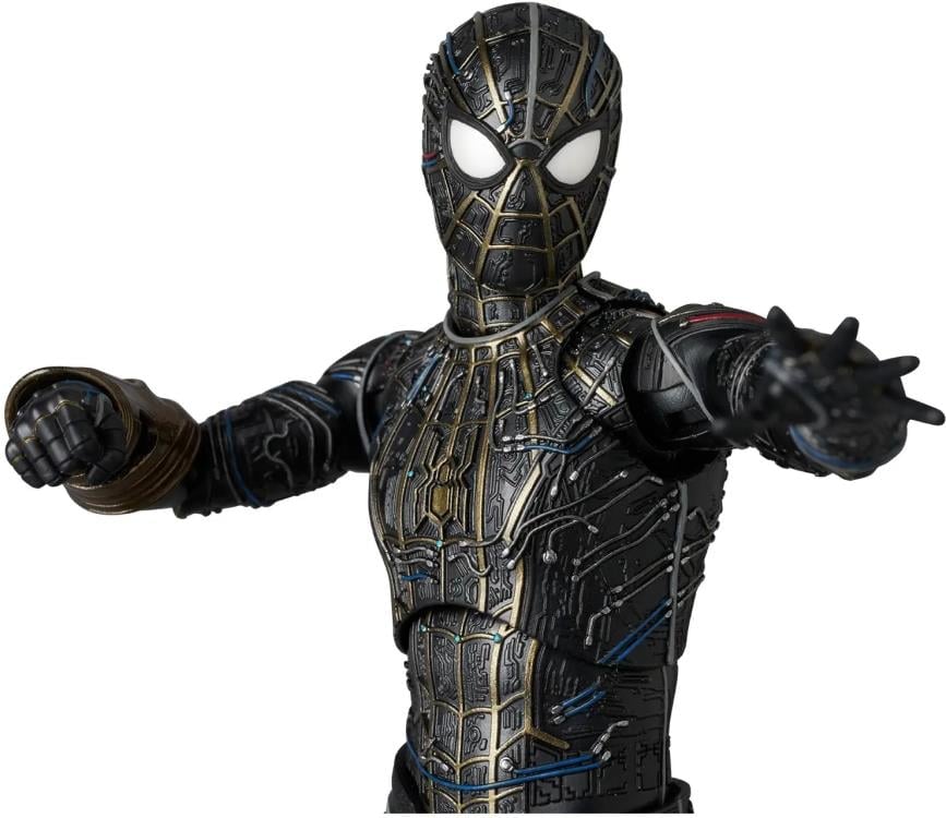 Spider-Man: No Way Home MAFEX No.308 Spider-Man (Black and Gold