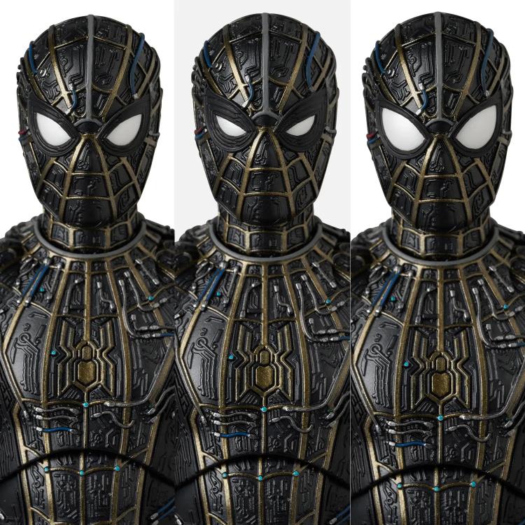 Spider-Man: No Way Home MAFEX No.308 Spider-Man (Black and Gold Suit Ver.) Action Figure Gallery Image 12
