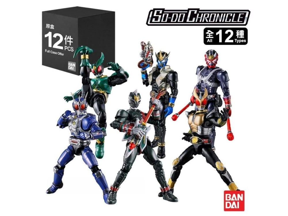 Kamen Rider So-Do Chronicle Kamen Rider Agito & Hibiki Boxed Set of 12 Figures and Accessories Gallery Image 1