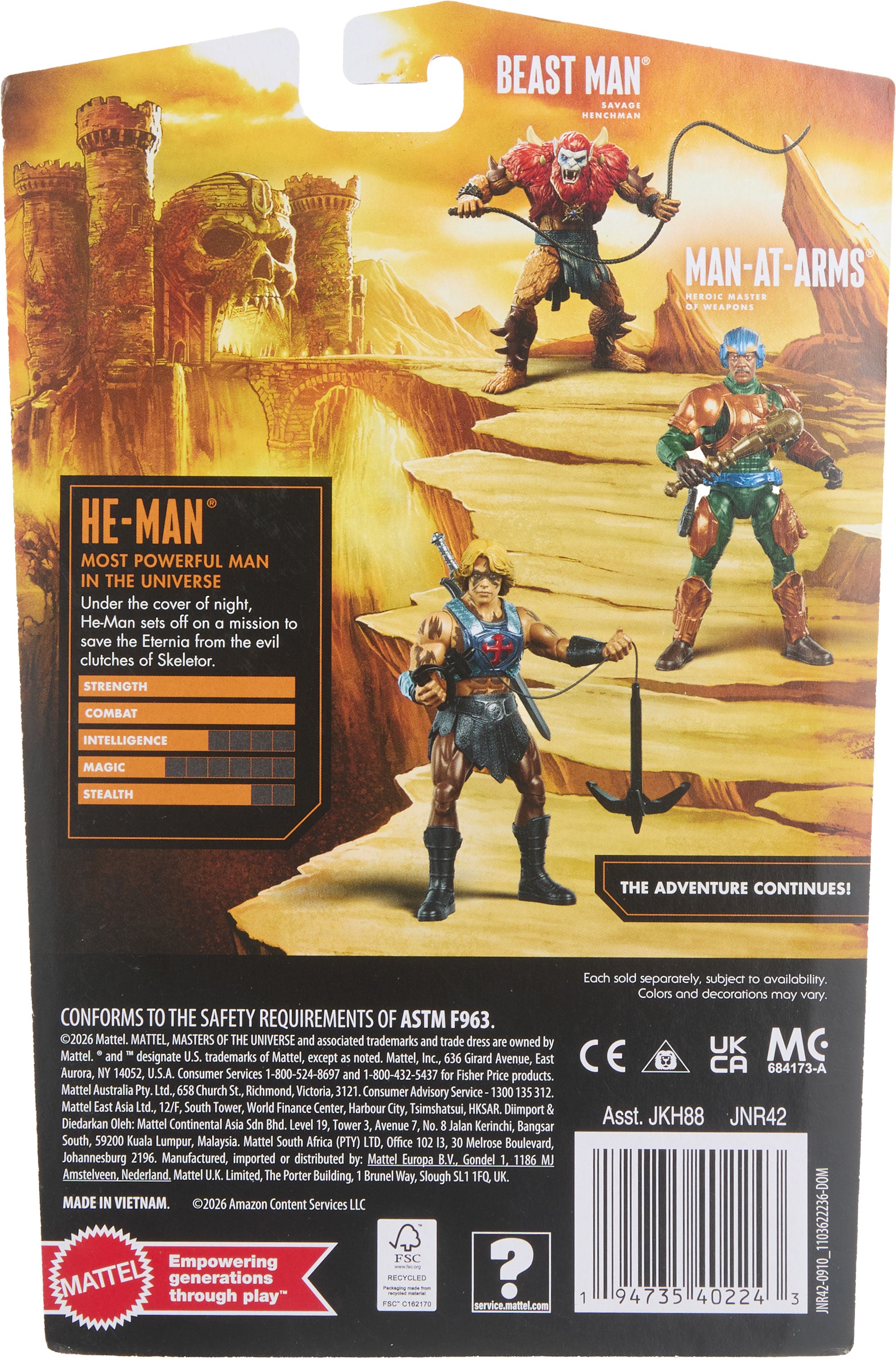 Masters of the Universe (2026) Core He-Man (Ver. 2.0) Action Figure Gallery Image 4