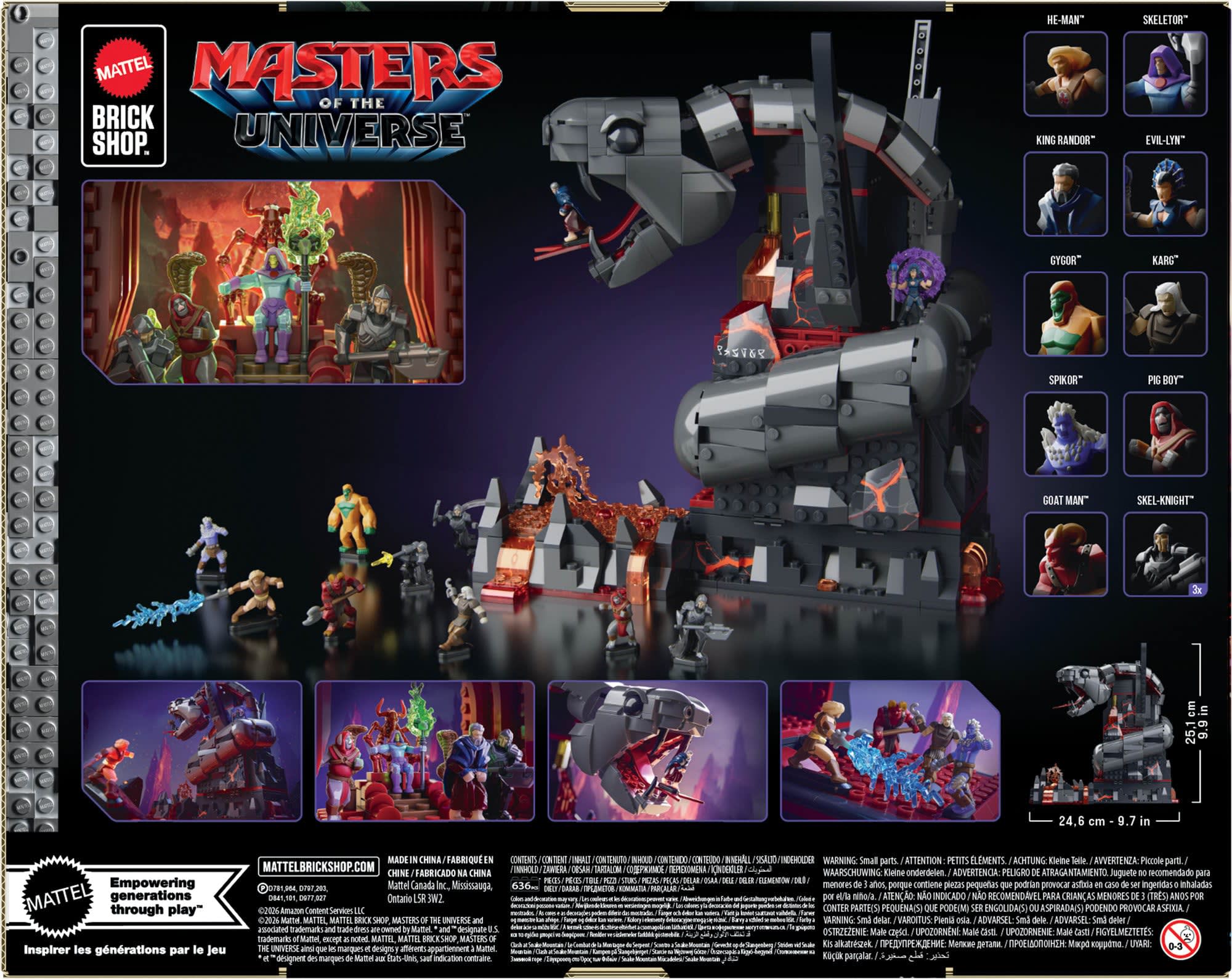 Masters of the Universe (2026) Brick Shop Snake Mountain Building Set