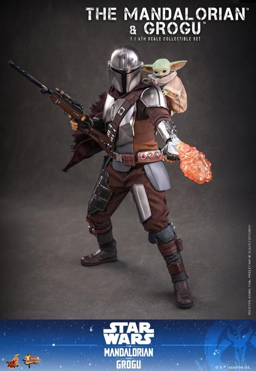 Star Wars: The Mandalorian and Grogu MMS871 The Mandalorian and Grogu (Collector Ver.) 1/6th Scale Collectible Figure Set Gallery Image 9