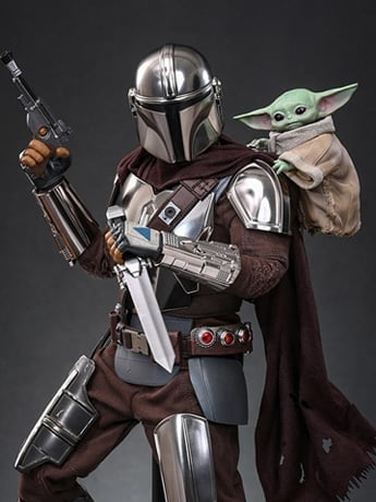 Star Wars: The Mandalorian and Grogu MMS871 The Mandalorian and Grogu (Collector Ver.) 1/6th Scale Collectible Figure Set Gallery Image 2
