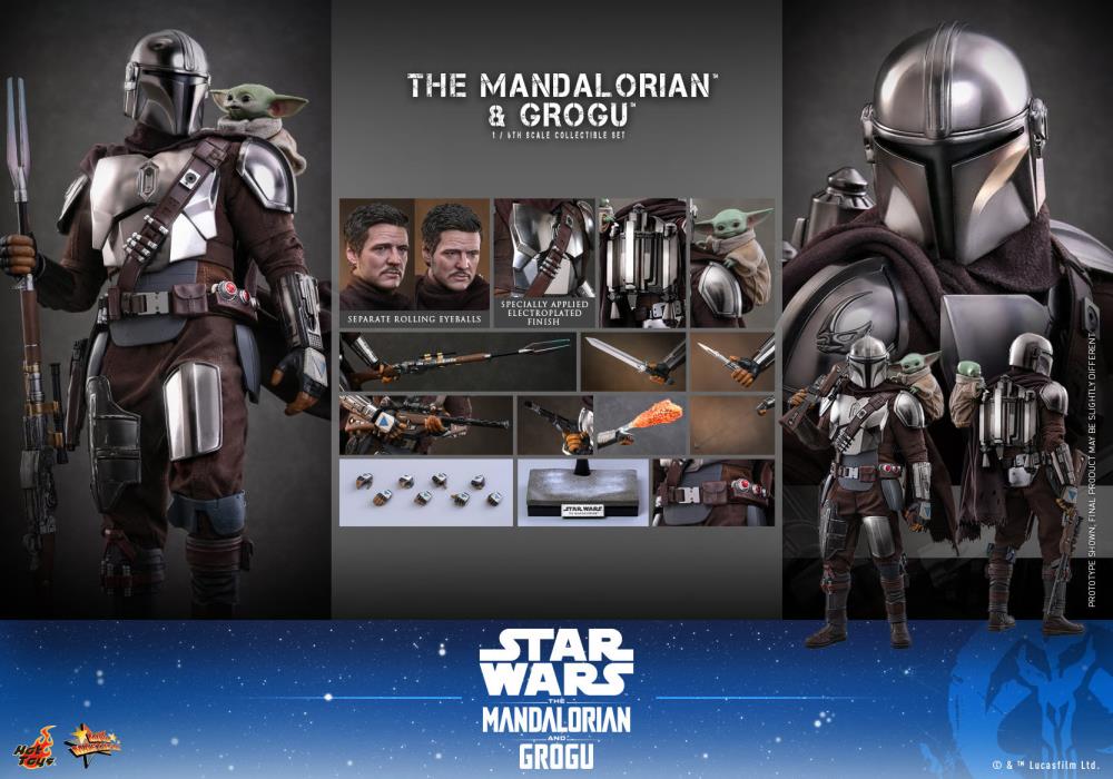 Star Wars: The Mandalorian and Grogu MMS871 The Mandalorian and Grogu (Collector Ver.) 1/6th Scale Collectible Figure Set Gallery Image 24