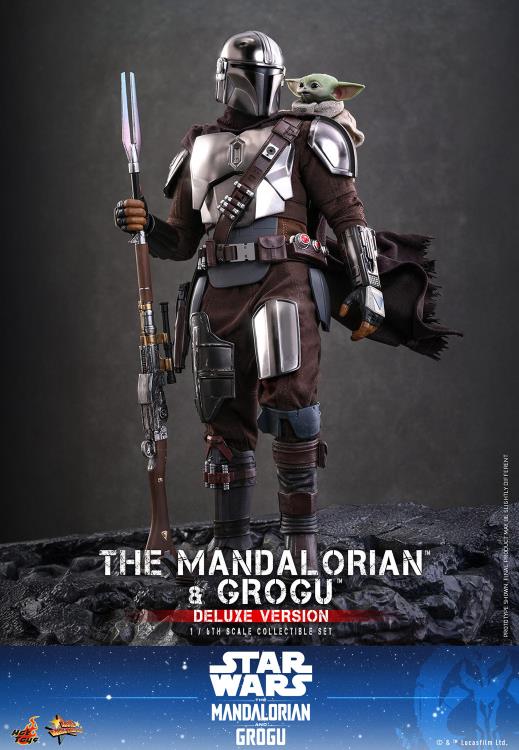 Star Wars: The Mandalorian and Grogu MMS872 The Mandalorian and Grogu (Deluxe Ver.) 1/6th Scale Collectible Figure Set Gallery Image 17