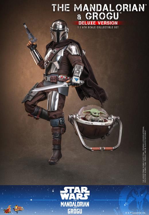 Star Wars: The Mandalorian and Grogu MMS872 The Mandalorian and Grogu (Deluxe Ver.) 1/6th Scale Collectible Figure Set Gallery Image 14