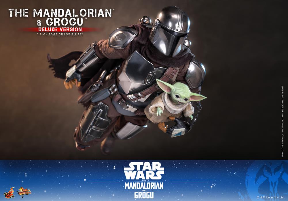 Star Wars: The Mandalorian and Grogu MMS872 The Mandalorian and Grogu (Deluxe Ver.) 1/6th Scale Collectible Figure Set Gallery Image 10