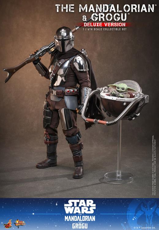 Star Wars: The Mandalorian and Grogu MMS872 The Mandalorian and Grogu (Deluxe Ver.) 1/6th Scale Collectible Figure Set Gallery Image 15
