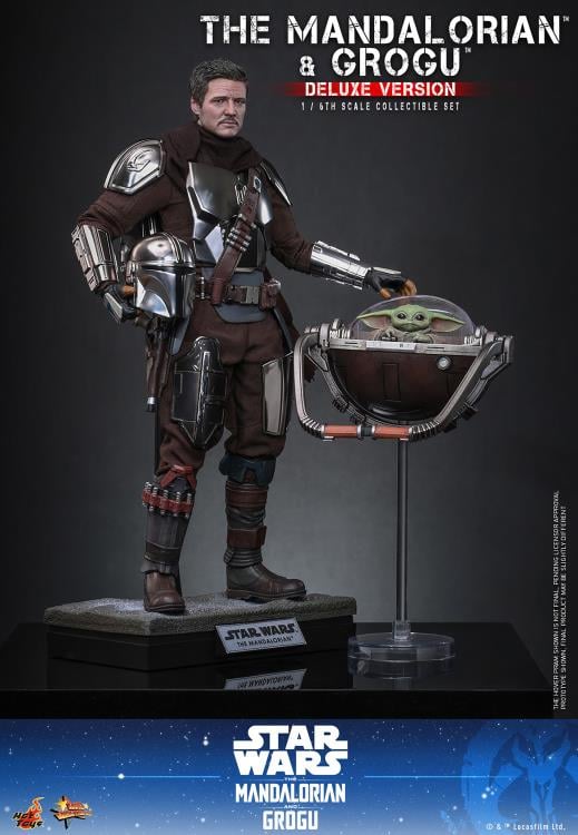 Star Wars: The Mandalorian and Grogu MMS872 The Mandalorian and Grogu (Deluxe Ver.) 1/6th Scale Collectible Figure Set Gallery Image 13