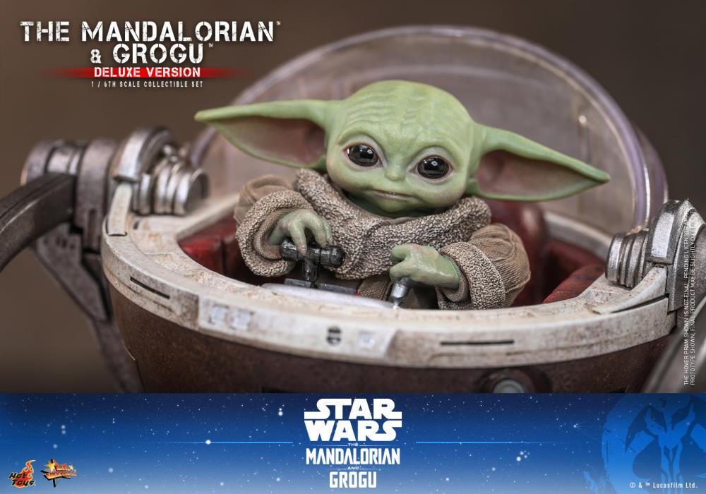 Star Wars: The Mandalorian and Grogu MMS872 The Mandalorian and Grogu (Deluxe Ver.) 1/6th Scale Collectible Figure Set Gallery Image 6