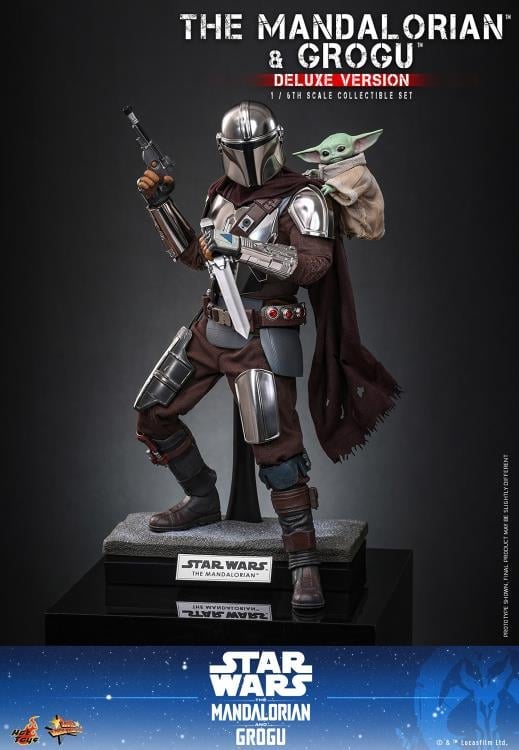 Star Wars: The Mandalorian and Grogu MMS872 The Mandalorian and Grogu (Deluxe Ver.) 1/6th Scale Collectible Figure Set Gallery Image 16