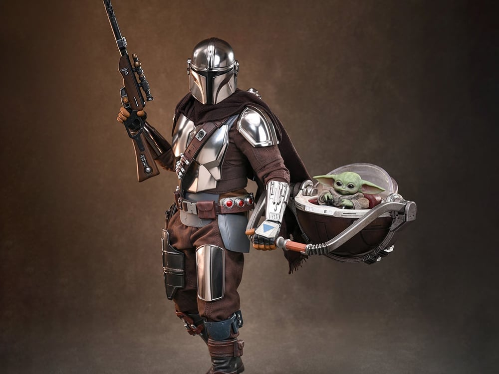Star Wars: The Mandalorian and Grogu MMS872 The Mandalorian and Grogu (Deluxe Ver.) 1/6th Scale Collectible Figure Set Gallery Image 1
