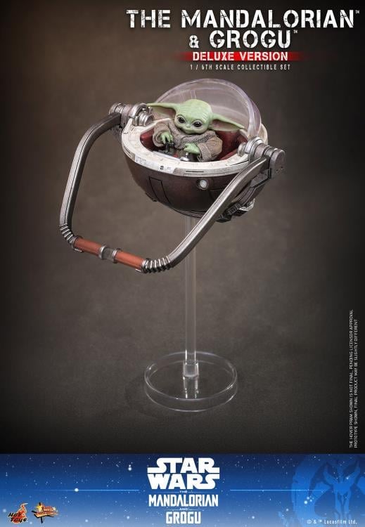 Star Wars: The Mandalorian and Grogu MMS872 The Mandalorian and Grogu (Deluxe Ver.) 1/6th Scale Collectible Figure Set Gallery Image 5