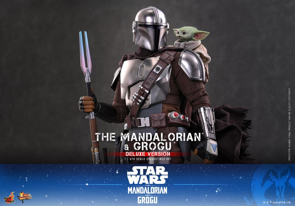 Star Wars: The Mandalorian and Grogu MMS872 The Mandalorian and Grogu (Deluxe Ver.) 1/6th Scale Collectible Figure Set Gallery Image 11