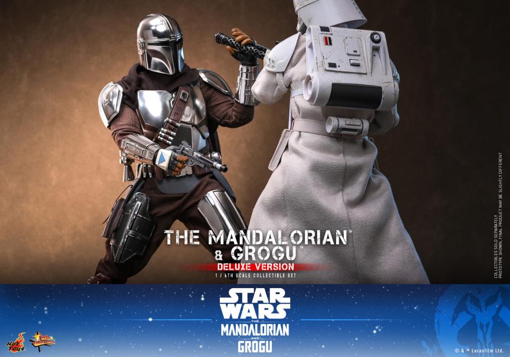 Star Wars: The Mandalorian and Grogu MMS872 The Mandalorian and Grogu (Deluxe Ver.) 1/6th Scale Collectible Figure Set Gallery Image 23