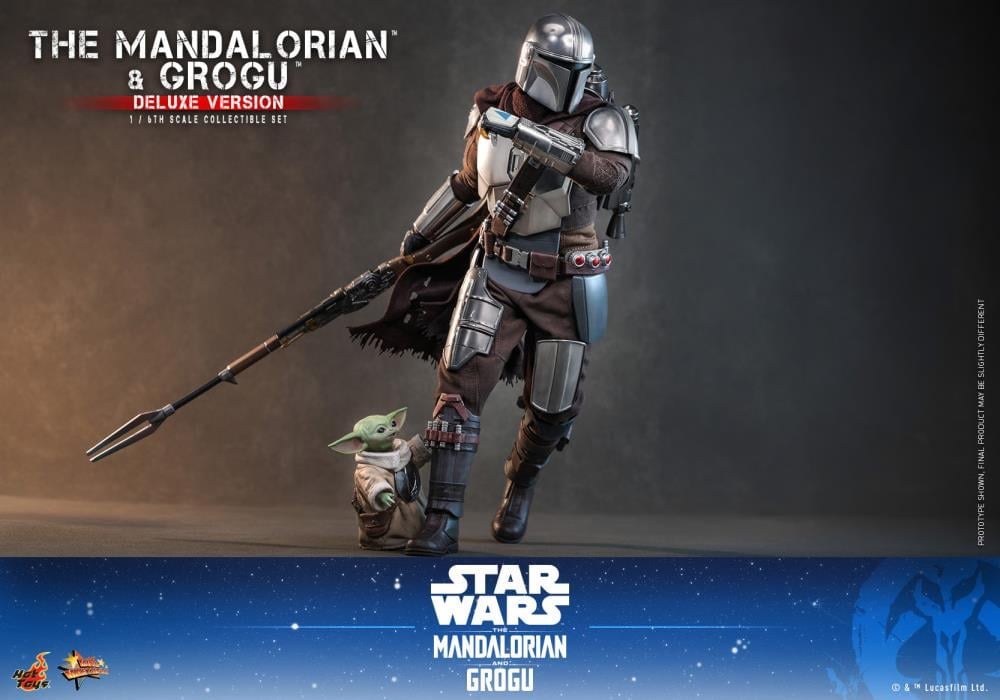 Star Wars: The Mandalorian and Grogu MMS872 The Mandalorian and Grogu (Deluxe Ver.) 1/6th Scale Collectible Figure Set Gallery Image 12