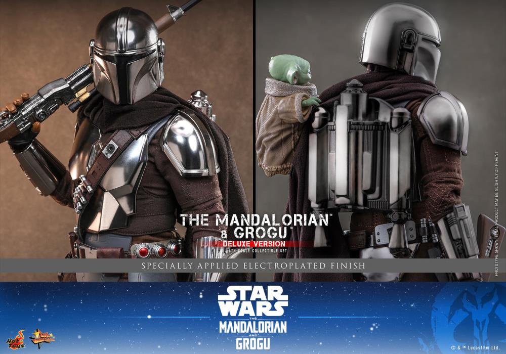 Star Wars: The Mandalorian and Grogu MMS872 The Mandalorian and Grogu (Deluxe Ver.) 1/6th Scale Collectible Figure Set Gallery Image 25