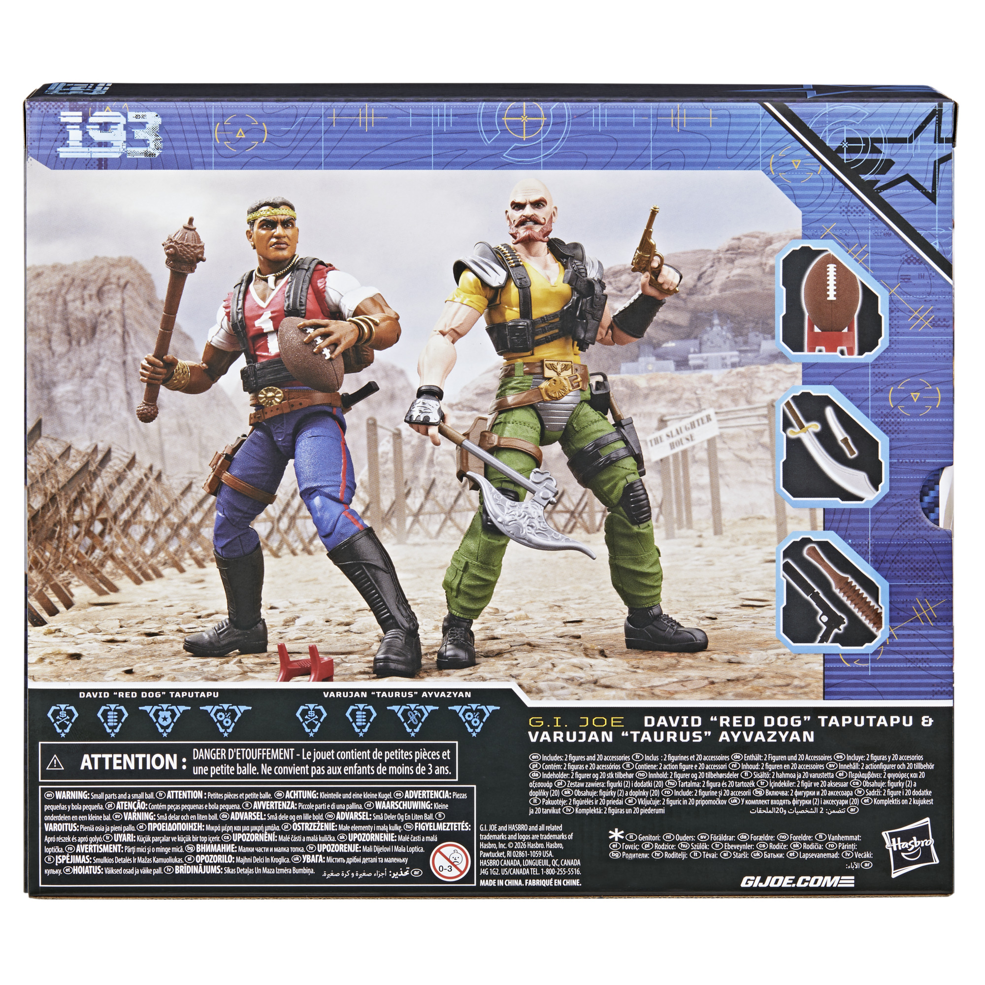 G.I. Joe Classified Series #193 David "Red Dog" Taputapu & Varujan "Taurus" Ayvazyan Action Figure Set Gallery Image 17