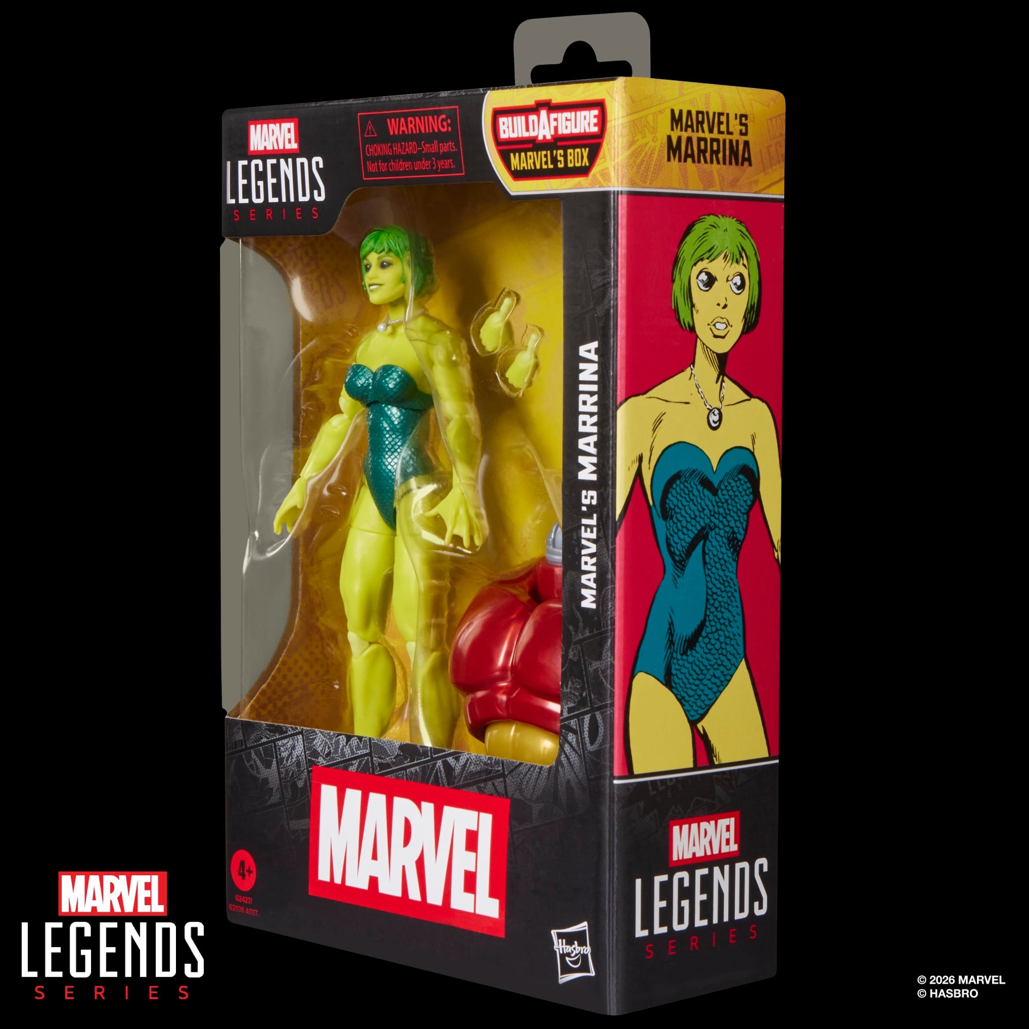 Alpha Flight Marvel Legends Marrina Action Figure (Marvel's Box BAF)