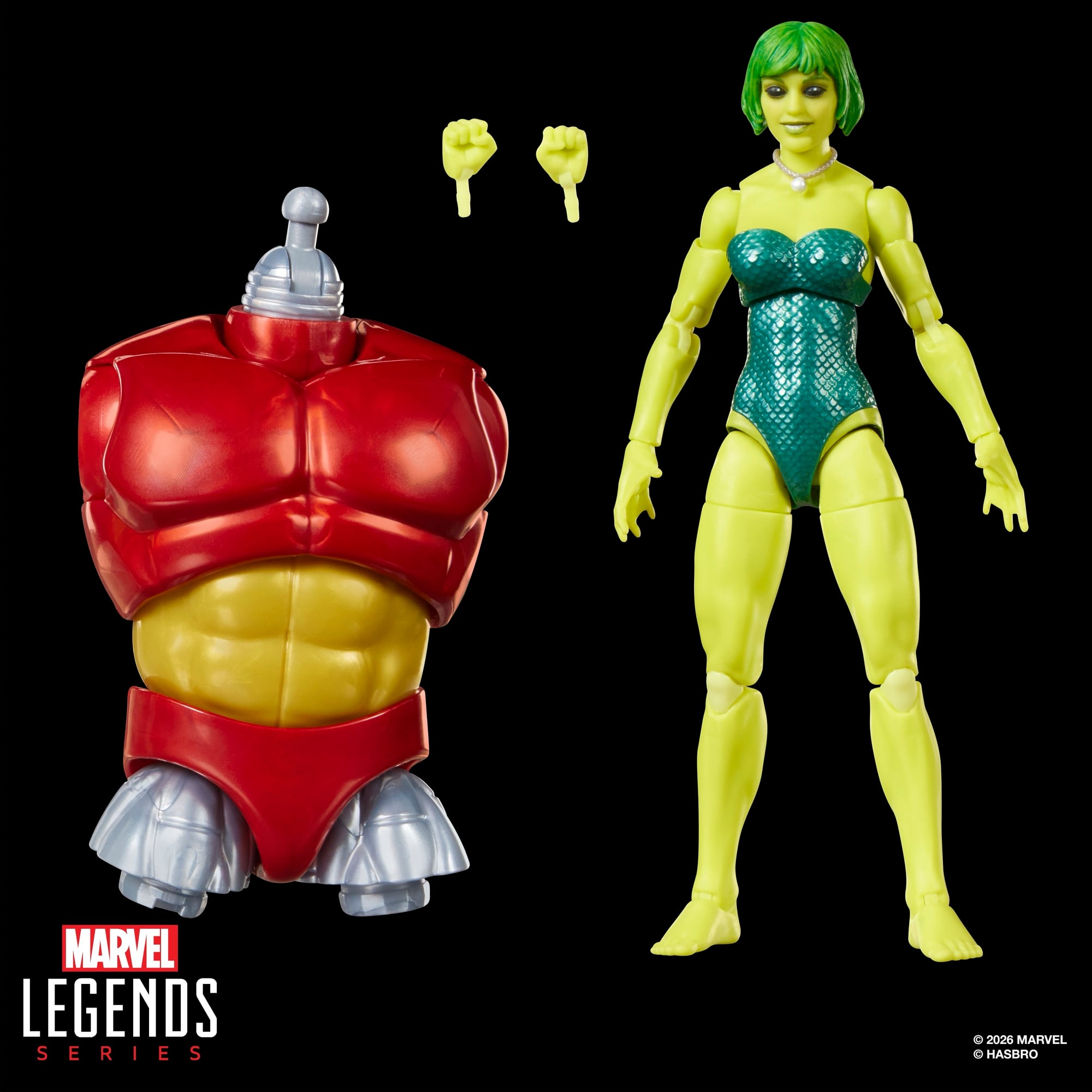 Alpha Flight Marvel Legends Marrina Action Figure (Marvel's Box BAF) Gallery Image 9