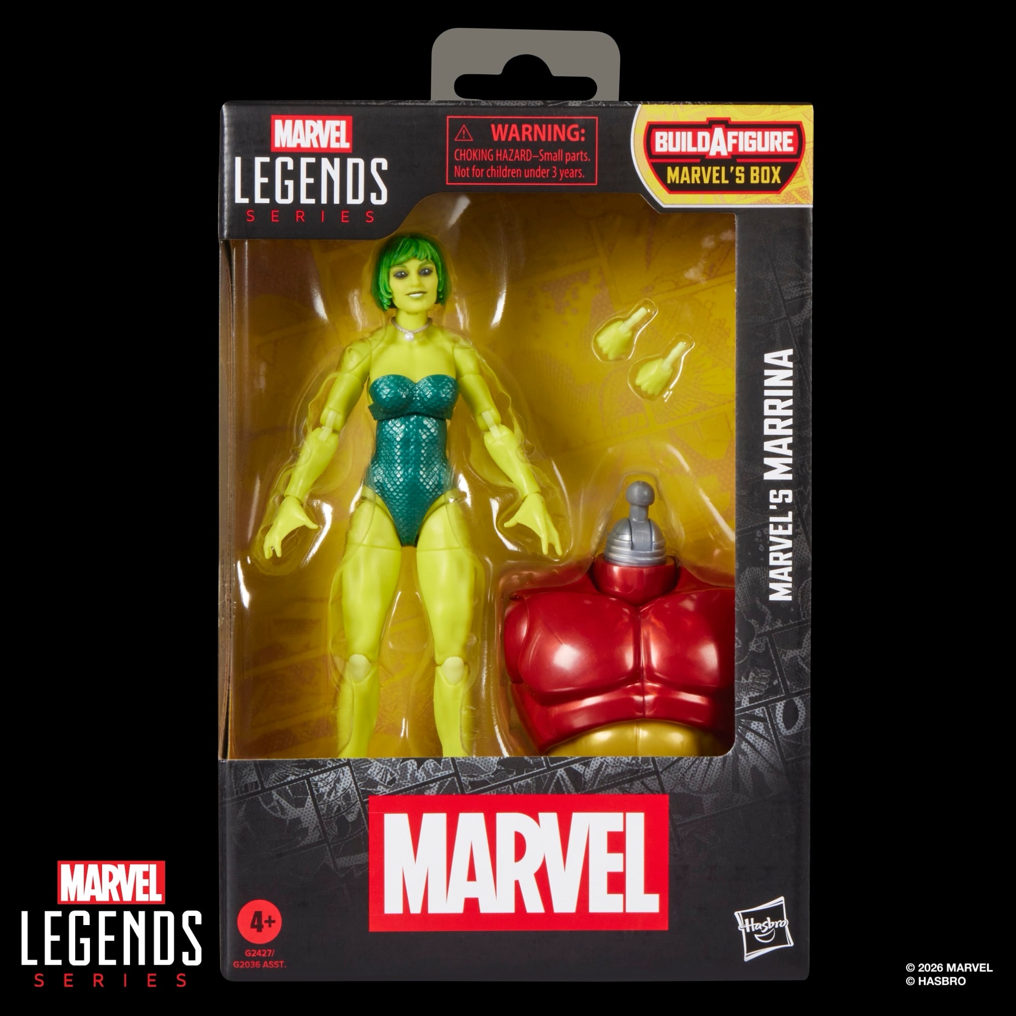 Alpha Flight Marvel Legends Marrina Action Figure (Marvel's Box BAF) Gallery Image 11