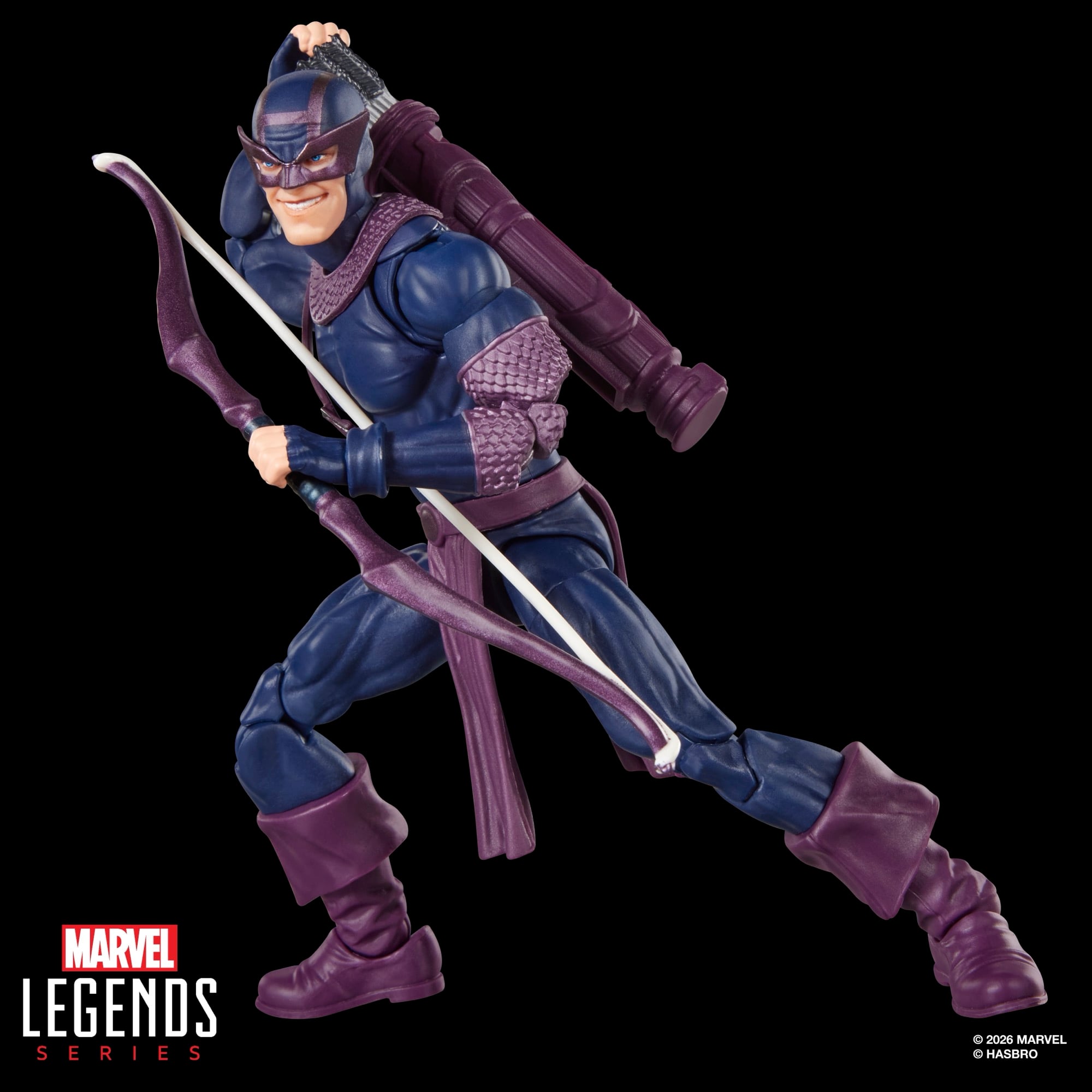 Dark Avengers Marvel Legends Dark Avengers Hawkeye Action Figure (Marvel's Box BAF) Gallery Image 5